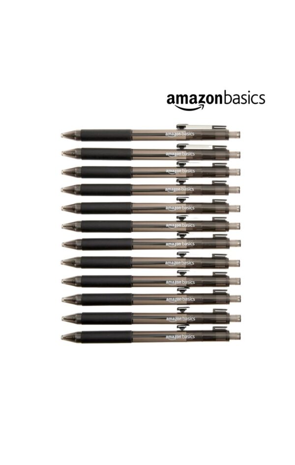 Hộp 12 chiếc bút bi Amazon Basics ( Mỹ ) B09PNYMC23 - Màu đen