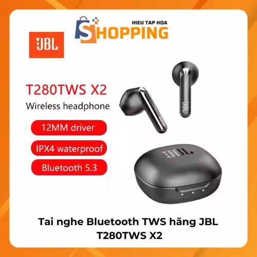 Tai nghe Bluetooth TWS hãng JBL T280TWS X2