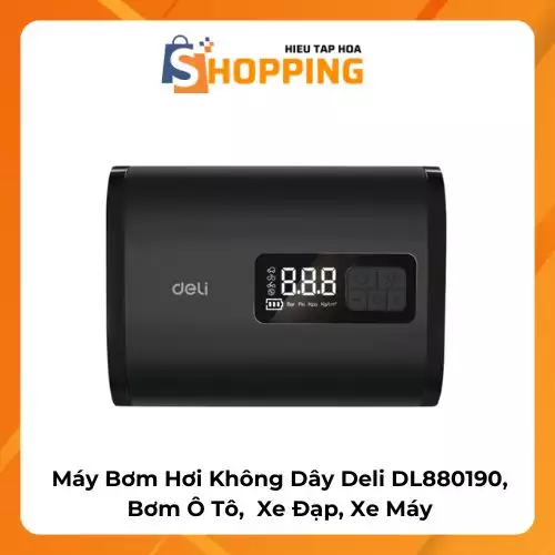 Máy Bơm Hơi Không Dây Deli DL880190