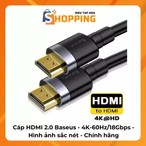 Dây cáp HDMI 4K hãng Baseus