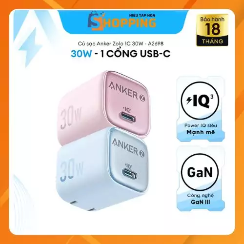 Củ sạc nhanh 30W Anker Zolo A2698