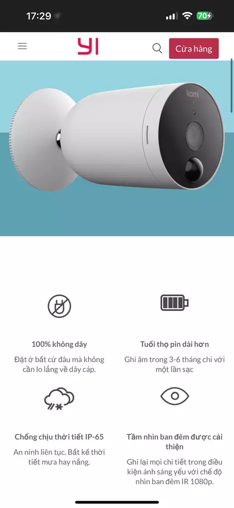 {Order Giao 12/3} Camera Wifi Hãng Kami ( Yihome )&hellip;