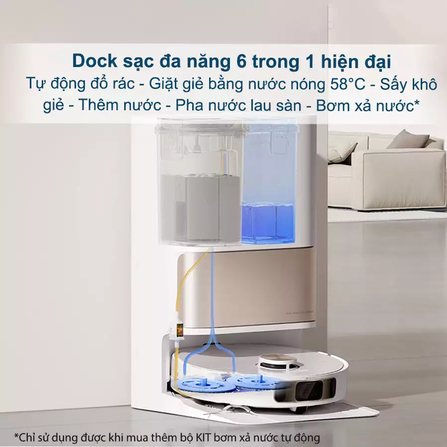 Robot Hút Bụi Lau Nhà Dreame L10s Pro Ultra Heat&hellip;