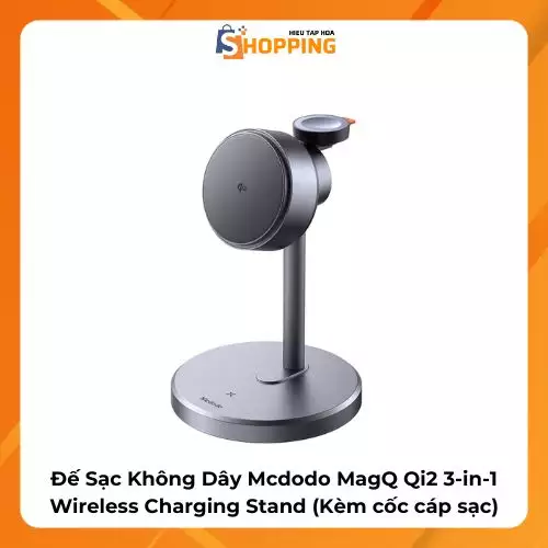 Đế Sạc Không Dây Mcdodo MagQ Qi2 3-in-1 Wireless Charging…
