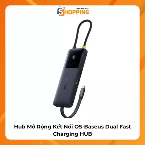 Hub Mở Rộng Kết Nối OS-Baseus Dual Fast Charging HUB