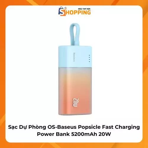 Sạc Dự Phòng OS-Baseus Popsicle Fast Charging Power Bank 5200mAh 20W