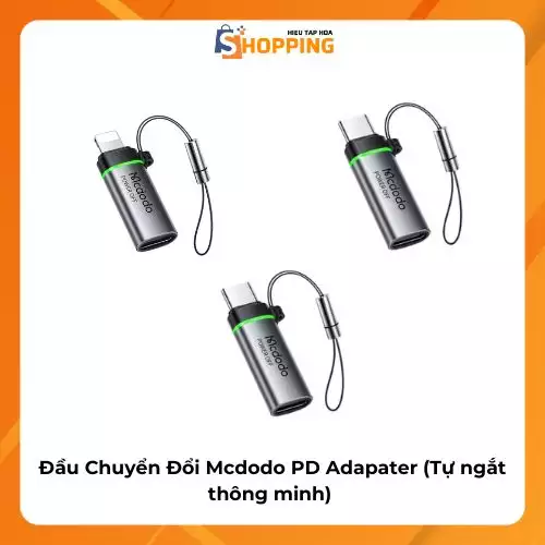 Đầu Chuyển Đổi Mcdodo PD Adapater (Tự ngắt thông minh)