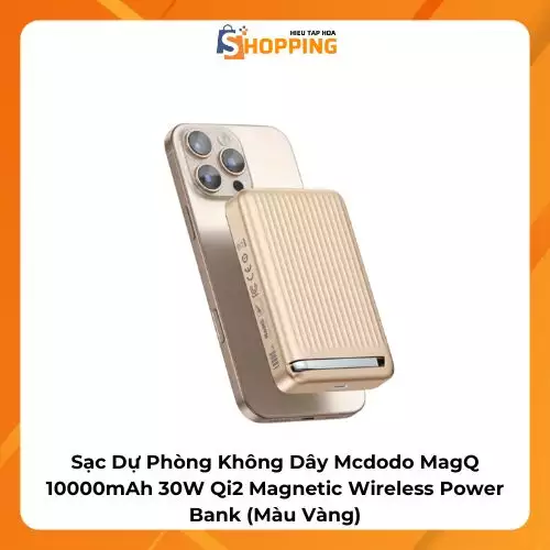 Sạc Dự Phòng Không Dây Mcdodo MagQ 10000mAh 30W Qi2 Magnetic Wireless Power Bank