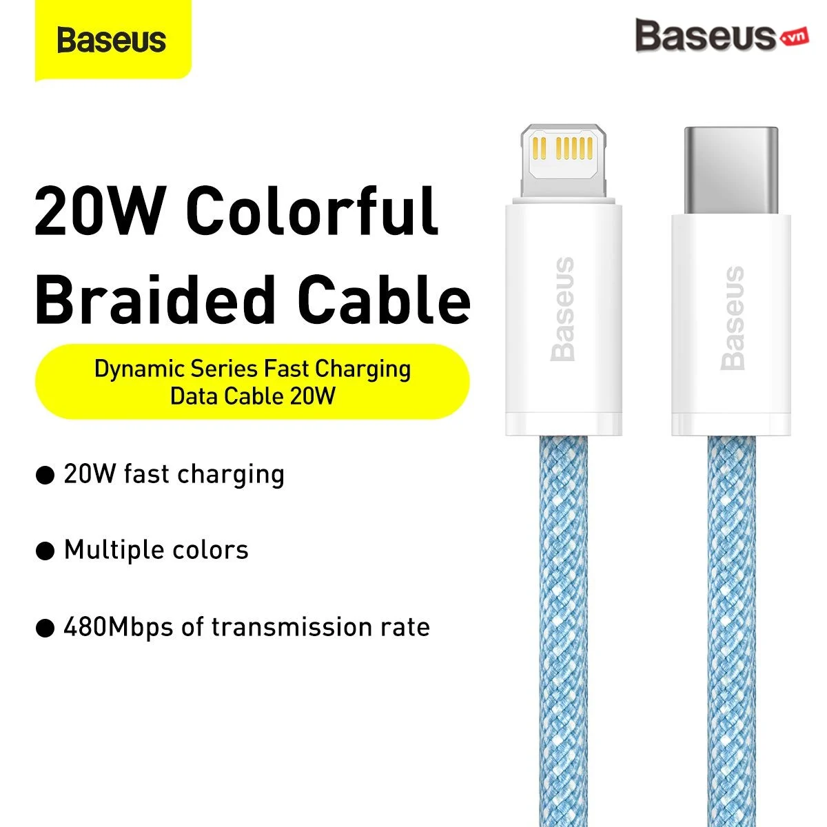 Cáp Sạc Nhanh Siêu Bền C To Lightning Baseus Dynamic…
