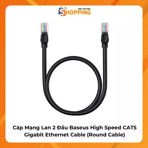 Cáp Mạng Lan 2 Đầu Baseus High Speed CAT5 Gigabit Ethernet Cable (Round Cable)