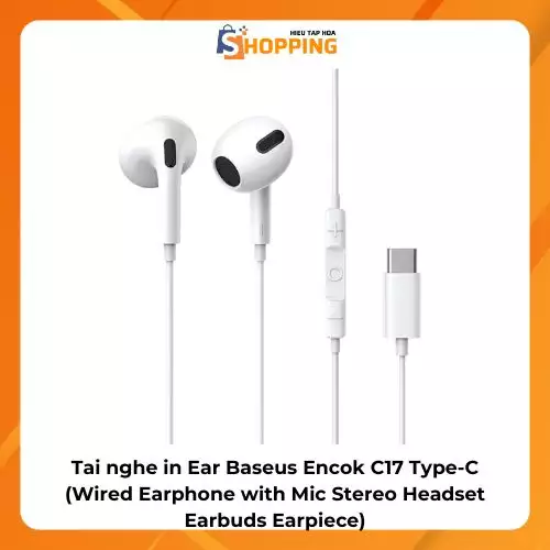 Tai nghe in Ear Baseus Encok C17 Type-C (Wired Earphone…