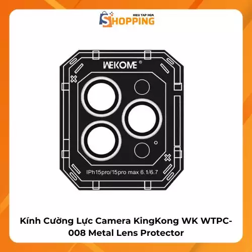 Kính Cường Lực Camera KingKong WEKOME WTPC-008 Metal Lens Protector
