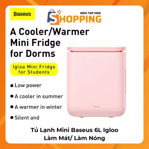 {Order Giao 10/6} Tủ Lạnh Mini Baseus 6L Igloo, Làm…