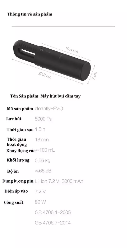 {Order giao 15/5} Máy Hút Bụi Cầm Tay Đa Năng&hellip;