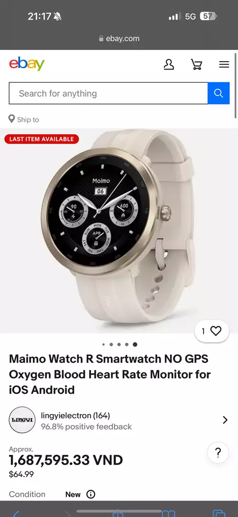 Đồng Hồ Thông Minh Xiaomi 70Mai Maimo Watch R (Phiên&hellip;