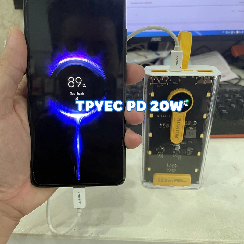 Pin Dự Phòng Sạc Nhanh Phantom P17 Dung Lượng 10000Mah&hellip;