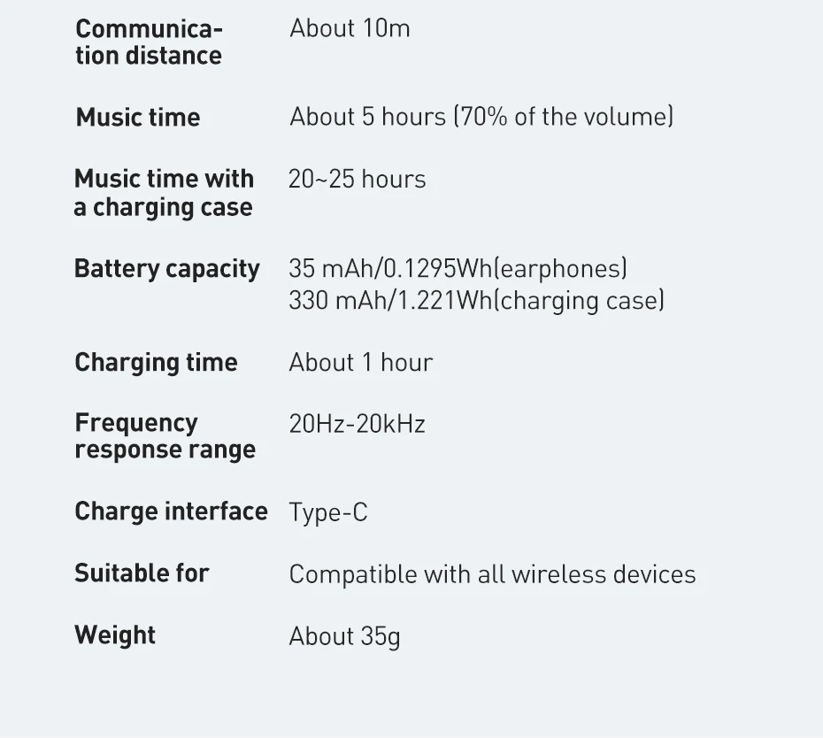 Tai nghe Bluetooth OS-Baseus True Wireless Earphones Bowie E3