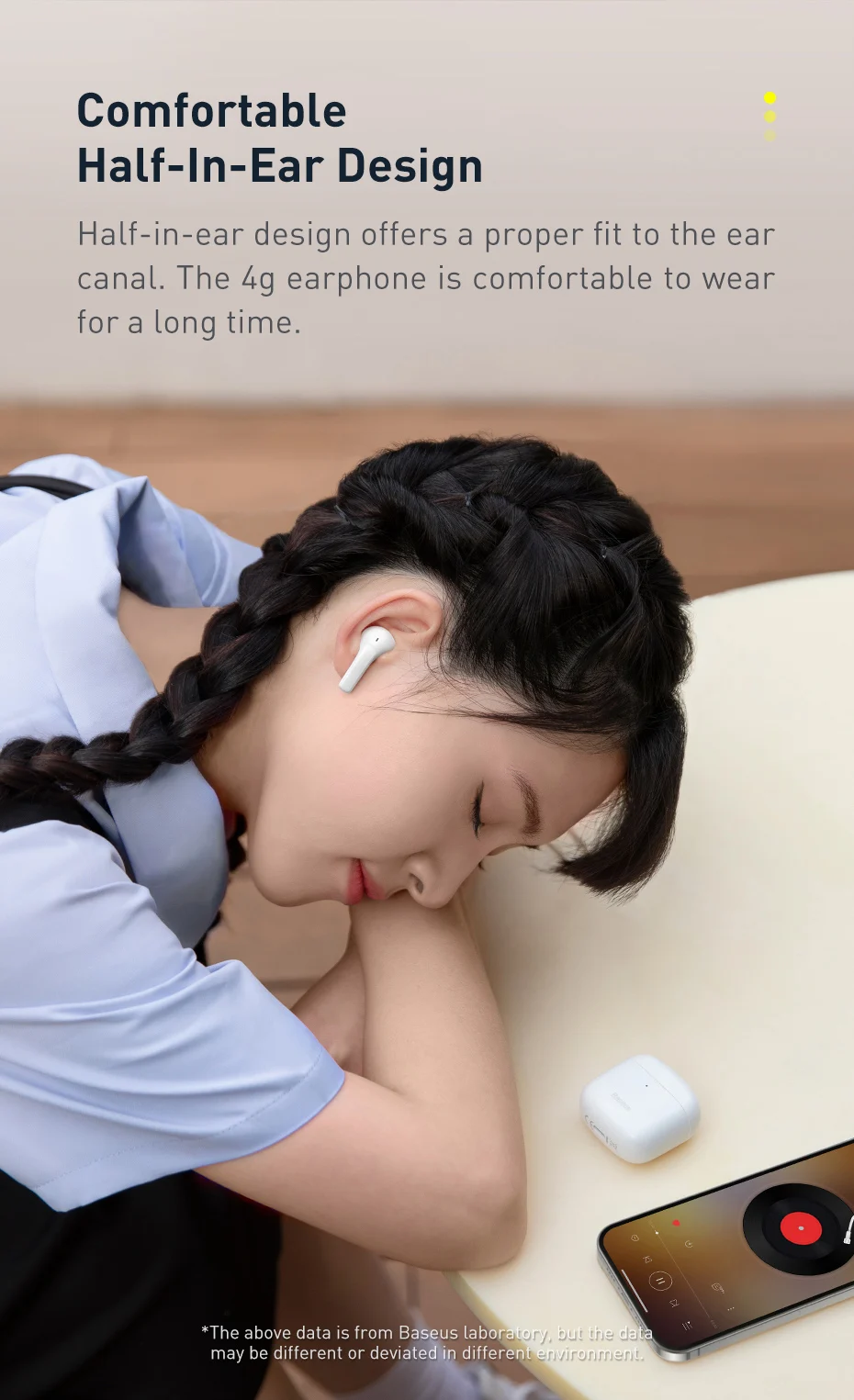 Tai nghe Bluetooth OS-Baseus True Wireless Earphones Bowie E3