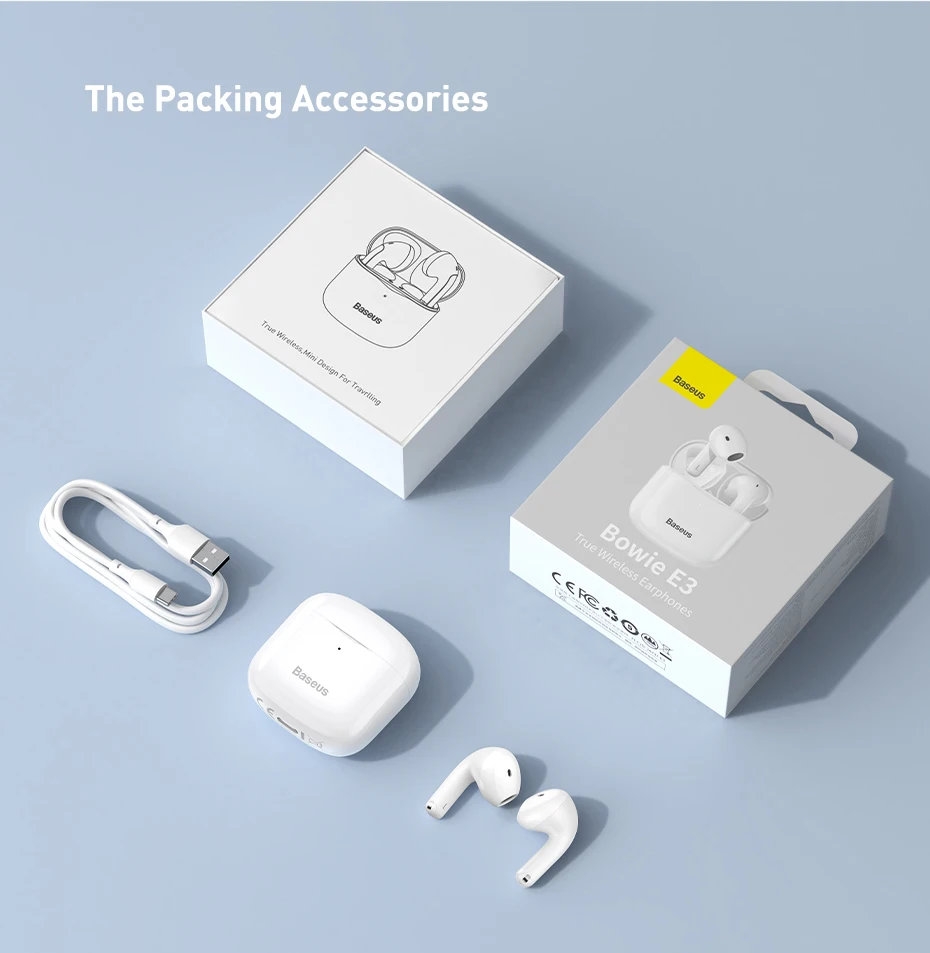 Tai nghe Bluetooth OS-Baseus True Wireless Earphones Bowie E3