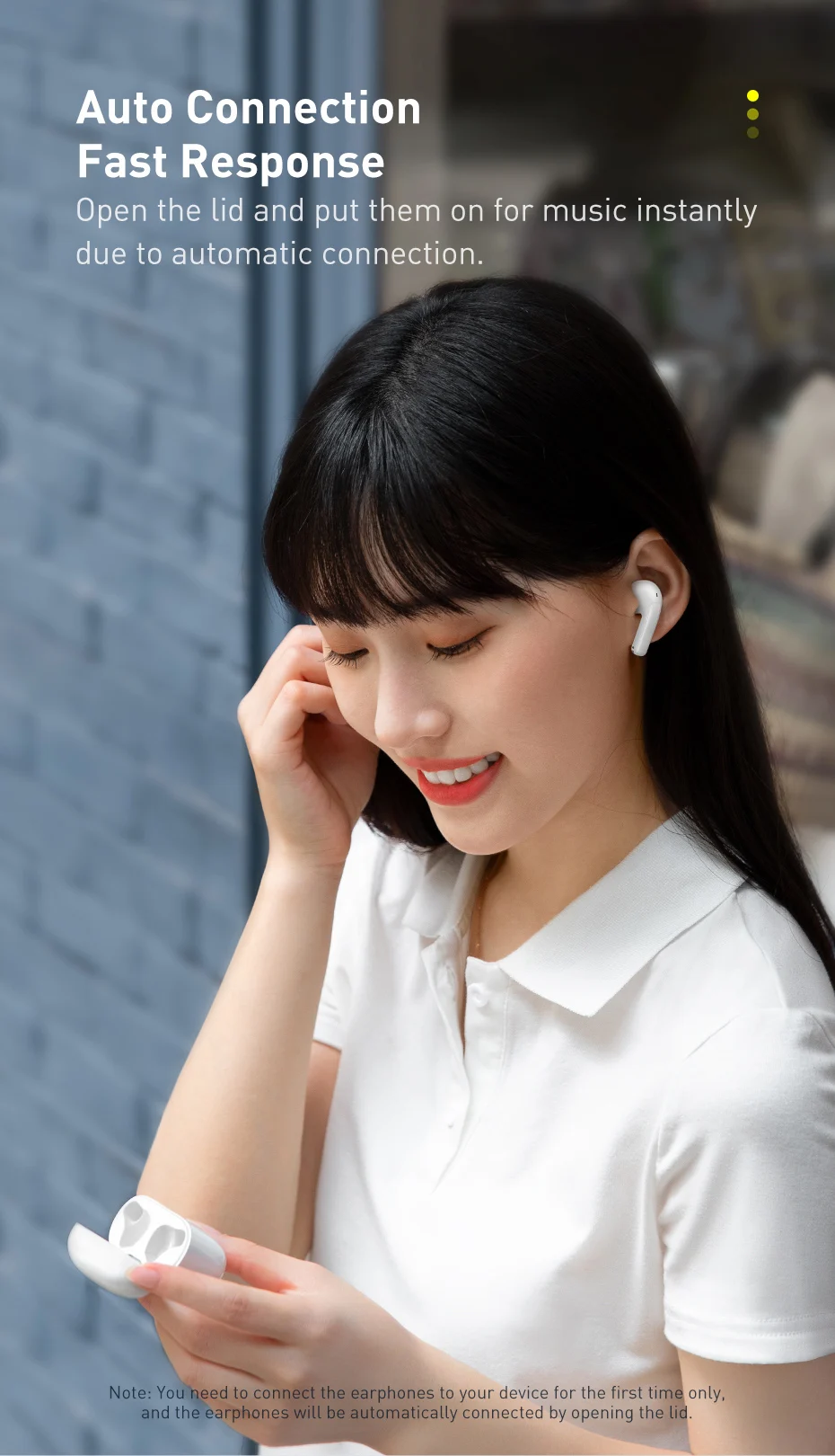 Tai nghe Bluetooth OS-Baseus True Wireless Earphones Bowie E3