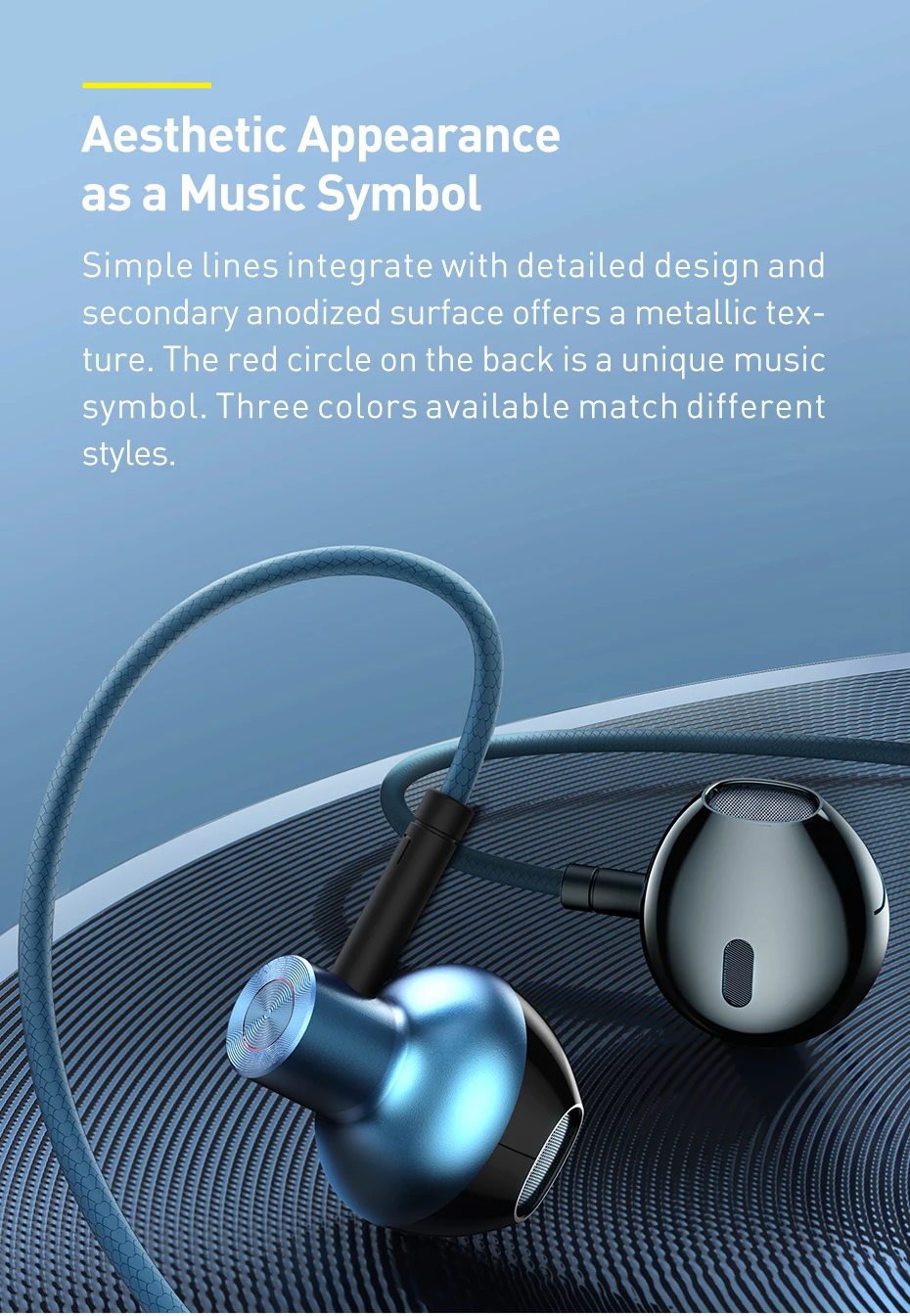 Tai nghe AUX 3.5mm Baseus Encok H19 Wired Earphone (6D&hellip;