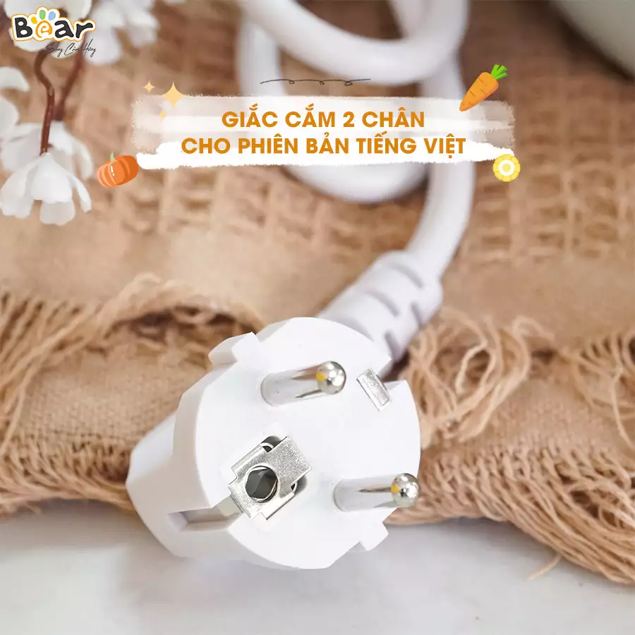 Nồi Nấu Chậm Bear 2.5L SUBE003 – Bản Tiếng Việt