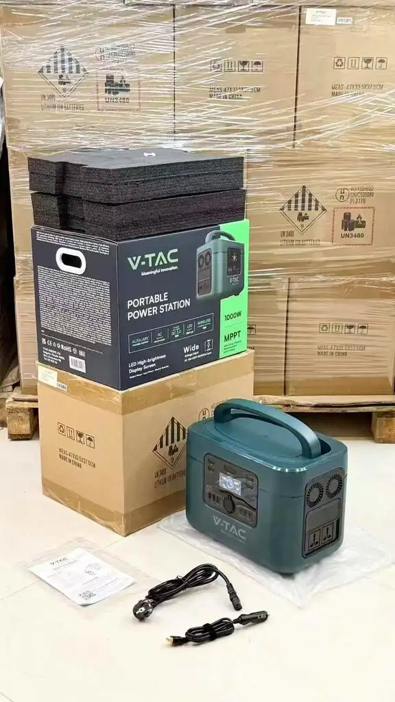 Trạm sạc V-TAC VT-1001 – 1000W, dung lượng 1050Wh (328.300mAh)