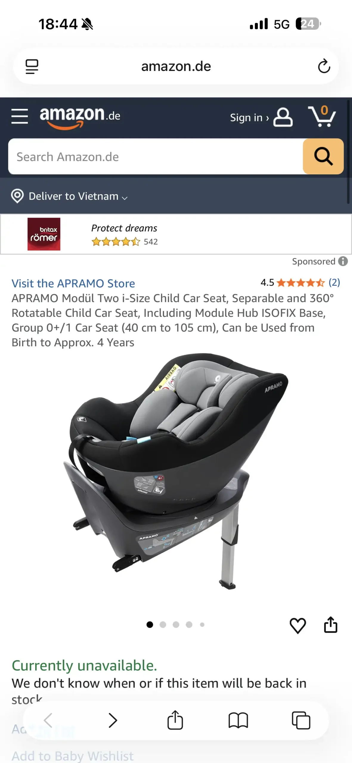 Ghế Ô Tô Trẻ Em APRAMO METRO HUB ( UK ) – Xoay 360°, từ 0 đến 4 tuổi, khoá ISOFIX 13 {Order giao 30/11} Ghế oto trẻ em APRAMO METRO HUB…