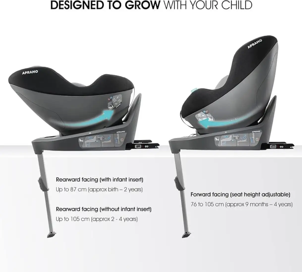 Ghế Ô Tô Trẻ Em APRAMO METRO HUB ( UK ) – Xoay 360°, từ 0 đến 4 tuổi, khoá ISOFIX 9 {Order giao 30/11} Ghế oto trẻ em APRAMO METRO HUB…