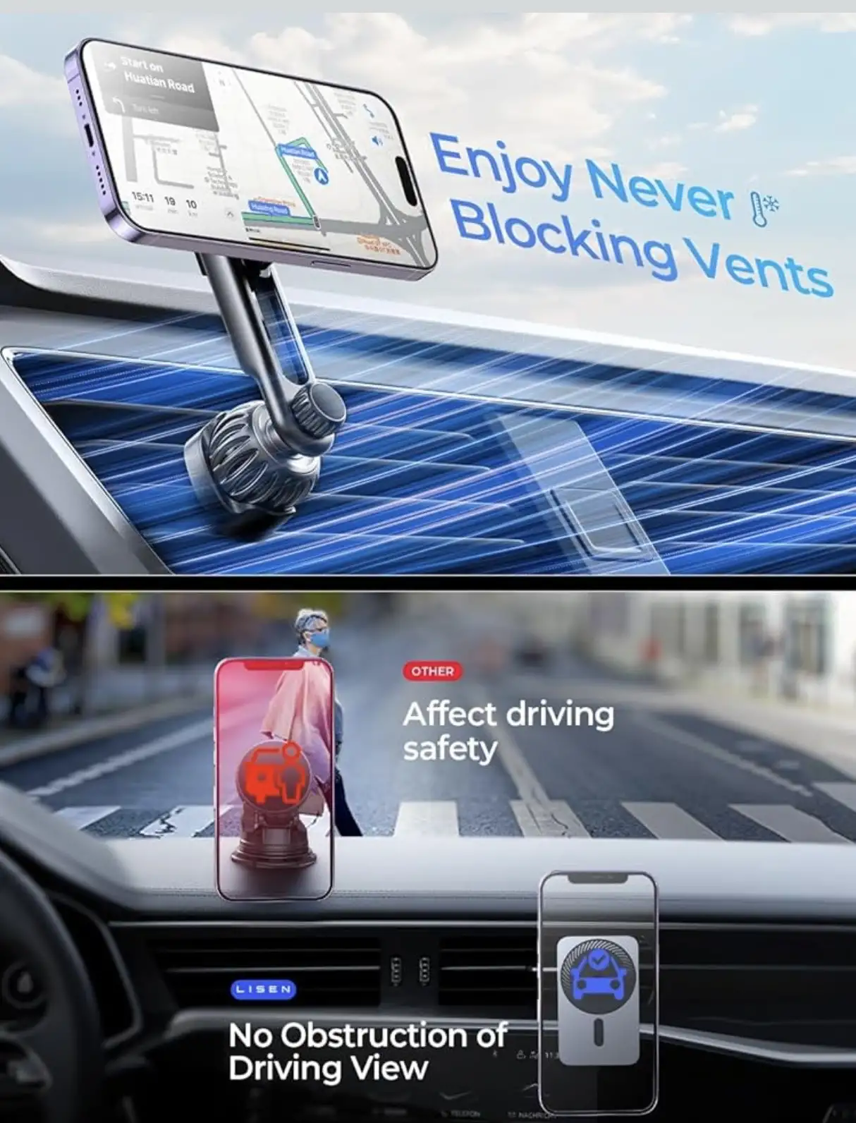 Đế Giữ Điện Thoại Magsafe Sạc Nhanh Không Dây 15w&hellip;