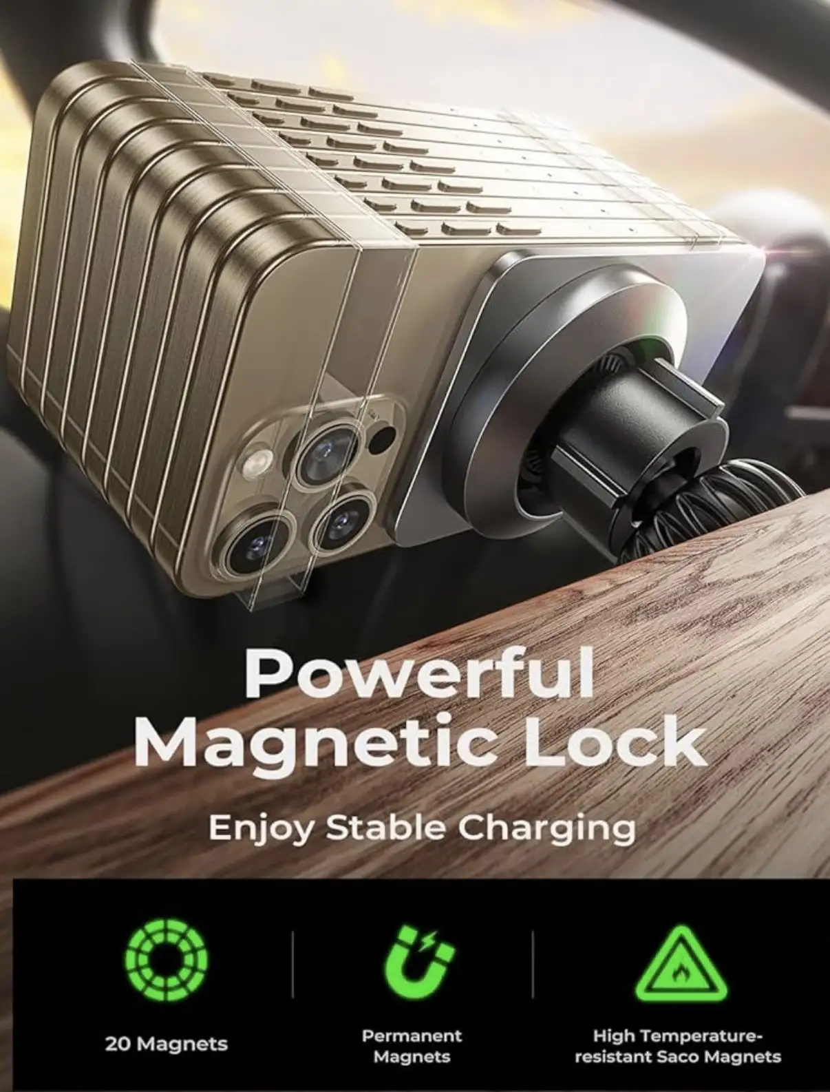 Đế Giữ Điện Thoại Magsafe Sạc Nhanh Không Dây 15w&hellip;