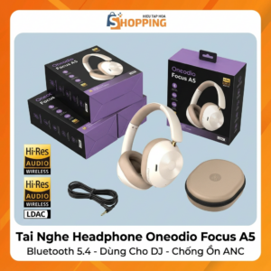 Tai Nghe Headphone Oneodio Focus A5 Bluetooth 5.4 Dùng Cho DJ, Chống Ồn ANC