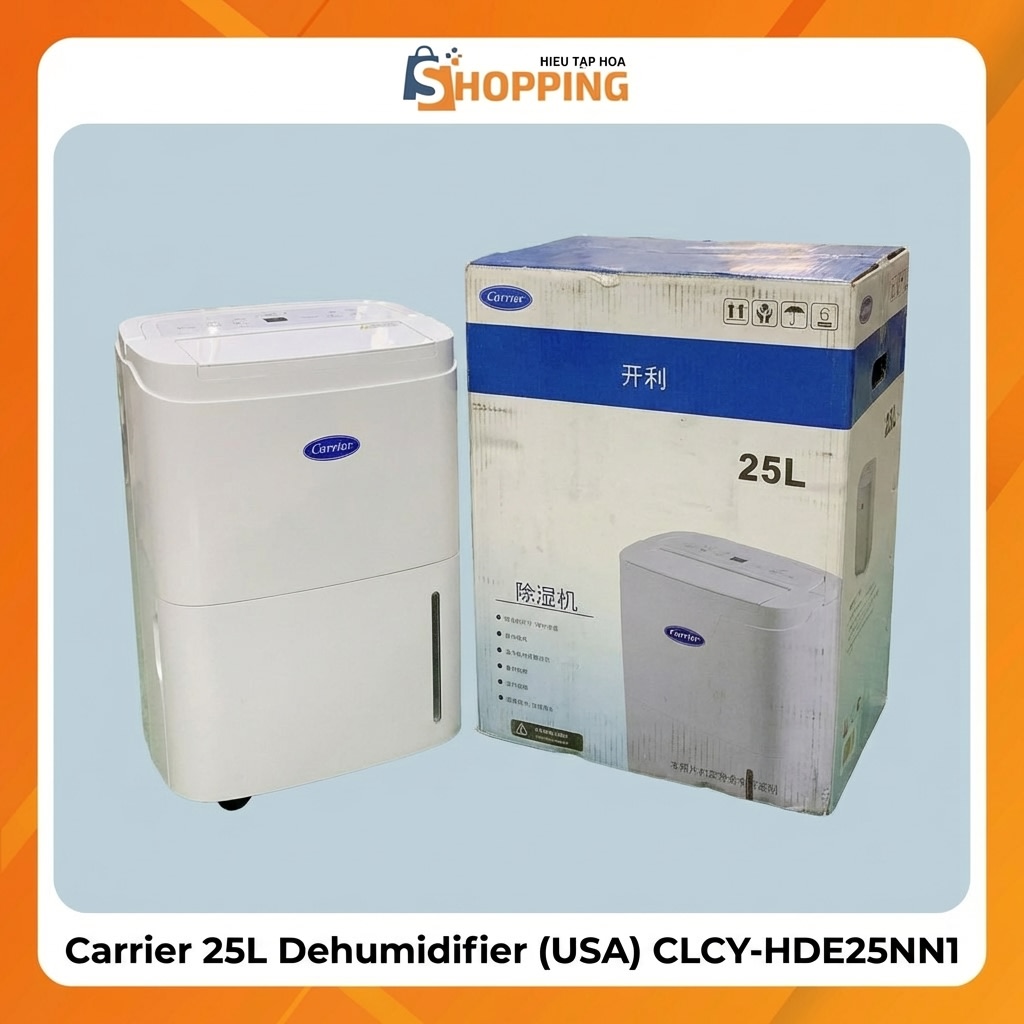 Máy Hút Ẩm Carrier 25L (Mỹ) CLCY-HDE25NN1 1 Máy Hút Ẩm Carrier 25L (Mỹ) CLCY-HDE25NN1