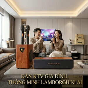 Loa Karaoke Thông Minh AI Lamborghini Topi M9 Chạy Android (Công suất 60W, Kèm 2 Micro)