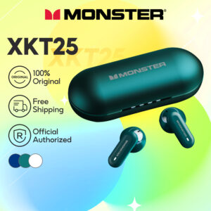 Tai Nghe Bluetooth Monster Airmars XKT25 Chính Hãng (Bluetooth 5.4, Công Thái Học, Low Latency)