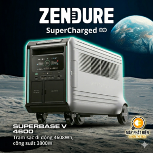 Trạm Sạc Dự Phòng Lưu Trữ Điện Zendure SuperBase V4600 (Công Suất 3800W, Pin LiFePO4, Tự Động Di Chuyển)