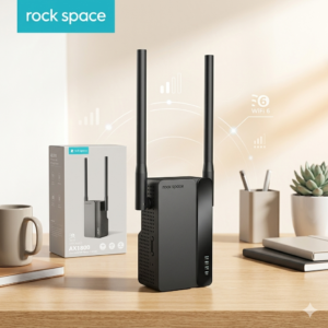 Bộ Kích Sóng Wi-Fi 6 Rockspace AX1800 Chính Hãng (Băng Tần Kép 1.8Gbps, Xuyên Tường Mạnh Mẽ)