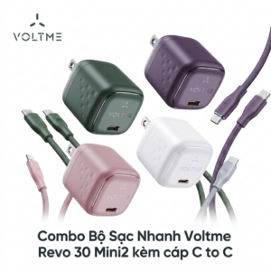 Combo Bộ Sạc Nhanh Voltme Revo 30 Mini2 và cáp C to C