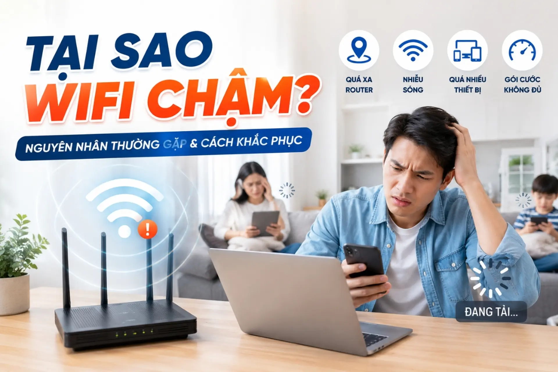 Tại Sao WiFi Đầy Vạch Nhưng Vẫn Lag? 4 Nguyên Nhân Và Cách Khắc Phục Triệt Để 1 Tại Sao WiFi Đầy Vạch Nhưng Vẫn Lag? 4 Nguyên Nhân Và Cách Khắc Phục Triệt Để