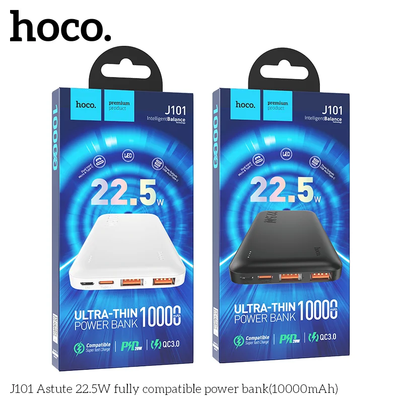 Đánh Giá Sạc Dự Phòng Hoco Chi Tiết: Lựa Chọn "Ngon, Bổ, Rẻ" Đáng Mua Nhất Cho Sinh Viên 5 Pin sac du phong Hoco J101 10000mAh01