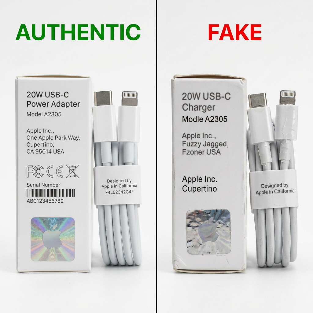 Cách Phân Biệt Phụ Kiện Điện Thoại Chính Hãng Và Fake Chuẩn 100% (Áp Dụng Mọi Dòng Máy) 3 2. Hướng dẫn phân biệt phụ kiện điện thoại chính hãng qua ngoại quan và bao bì