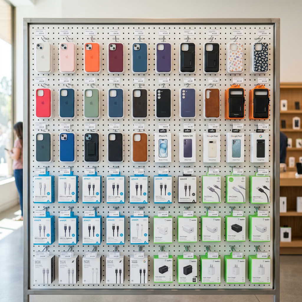 Cách Sử Dụng Móc Treo Phụ Kiện Điện Thoại Gọn Gàng, Khoa Học & Tối Ưu Không Gian Từ A-Z 7 5. Những sai lầm phổ biến khi lắp đặt móc treo phụ kiện và lời khuyên từ Hiếu Tạp Hóa