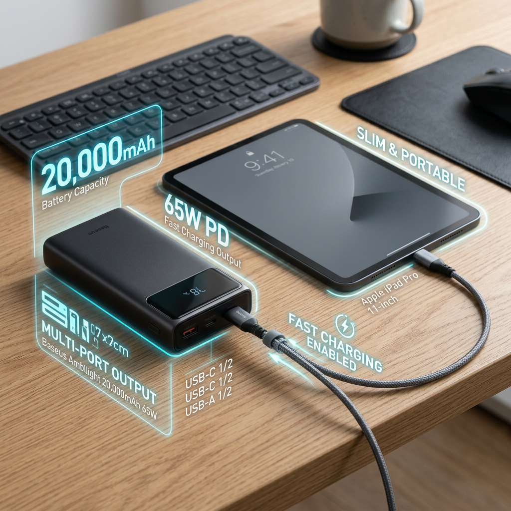 Cẩm Nang Chọn Sạc Dự Phòng Cho iPad & Máy Tính Bảng: Top 5 Thông Số Cốt Lõi Cần Lưu Ý 2 Sạc dự phòng cho iPad, máy tính bảng là gì? Tổng quan và những thông số cốt lõi