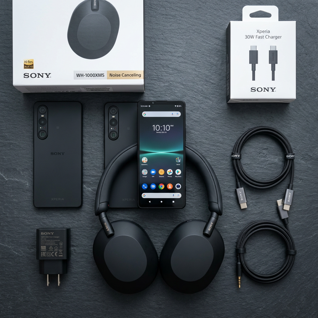 Bí Kíp Săn Phụ Kiện Điện Thoại Sony Chính Hãng: Cáp, Sạc & Tai Nghe Hi-Res Đỉnh Cao 1 1. Phụ kiện điện thoại Sony chuẩn Hi-Res là gì? Tổng quan hệ sinh thái âm thanh & sạc Sony