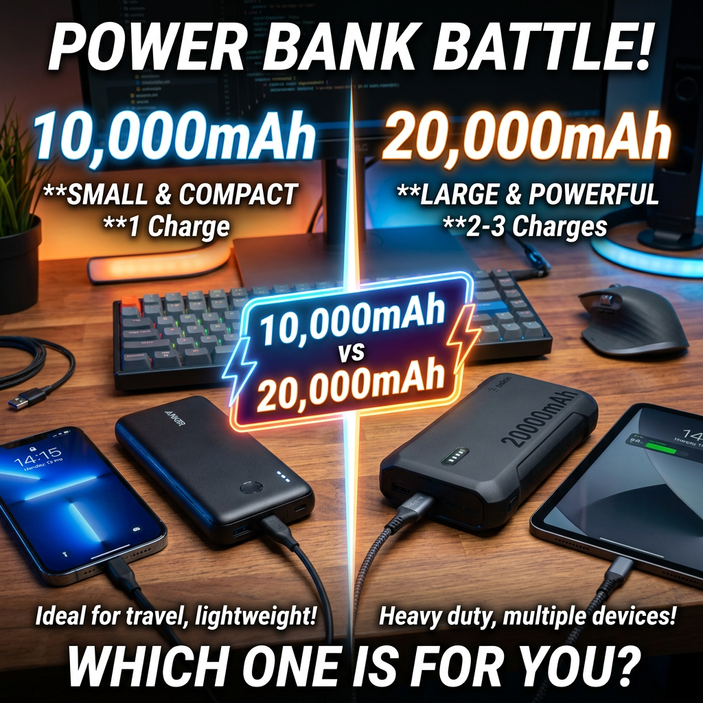 Nên Mua Sạc Dự Phòng 10000mAh Hay 20000mAh? So Sánh & Tư Vấn Tối Ưu Nhất 6 Những sai lầm phổ biến khi mua sạc dự phòng và lời khuyên từ Hiếu Tạp Hóa