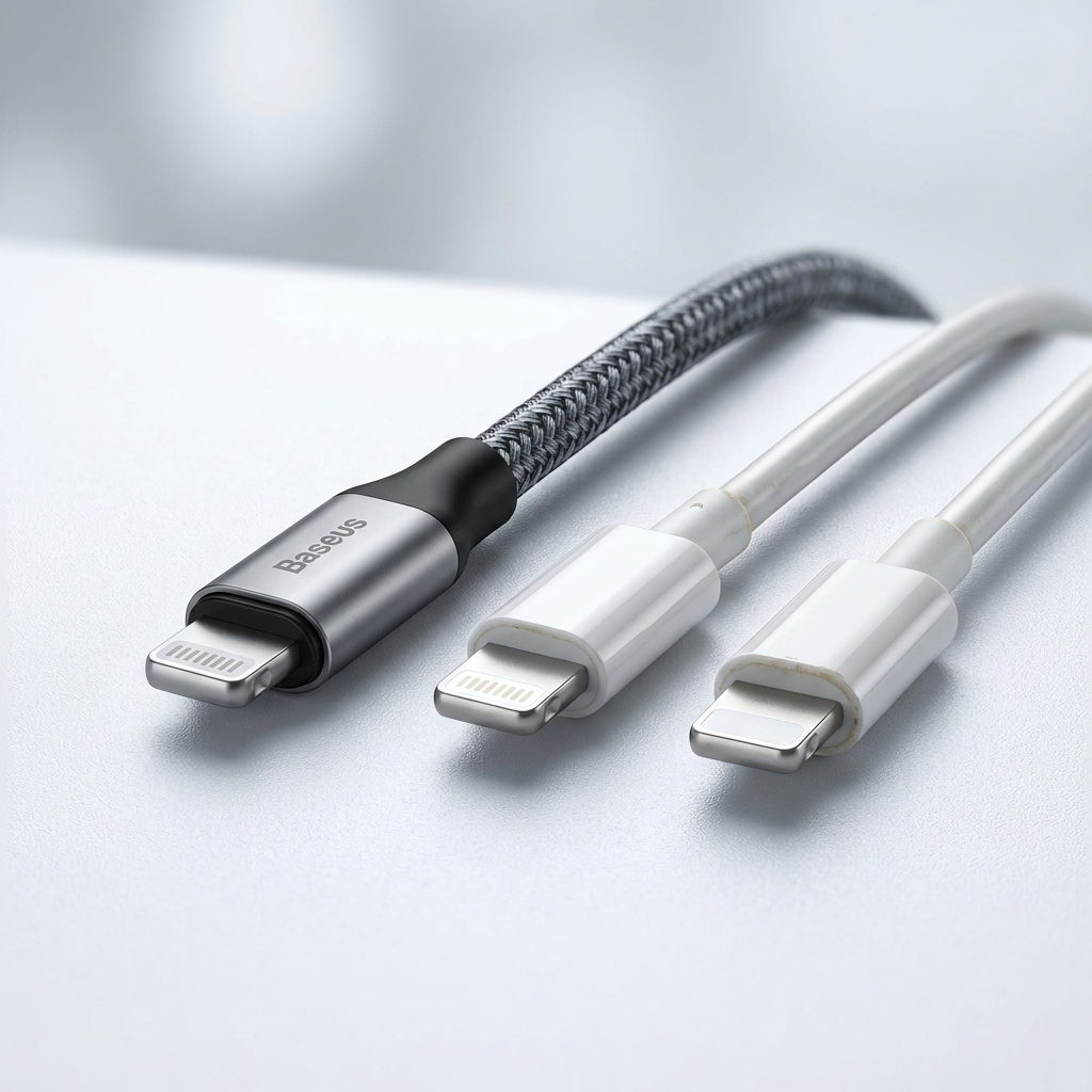 Cáp Sạc iPhone 1.5A Baseus Yiven Lightning USB Bọc Dù Chính Hãng – Bền Bỉ, Sạc An Toàn, Giá Tốt Tại Hiếu Tạp Hóa 8 So sánh Cáp sạc Baseus Yiven 1.5A với các dòng cáp sạc iPhone cùng phân khúc trên thị trường