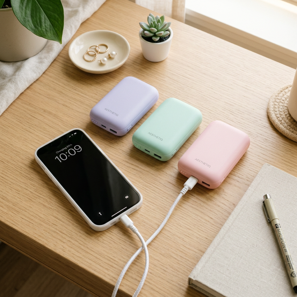 Top Sạc Dự Phòng Cute, Màu Pastel Dễ Thương "Đốn Tim" Phái Nữ Đáng Mua Nhất 2 1. Sạc dự phòng cute màu pastel - Phụ kiện công nghệ "đã mắt", tiện lợi cho phái nữ