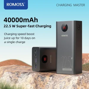 Pin dự phòng 40.000mAh ROMOSS PEA40PF sạc nhanh 22.5W (New ko hộp, có xước nhẹ)