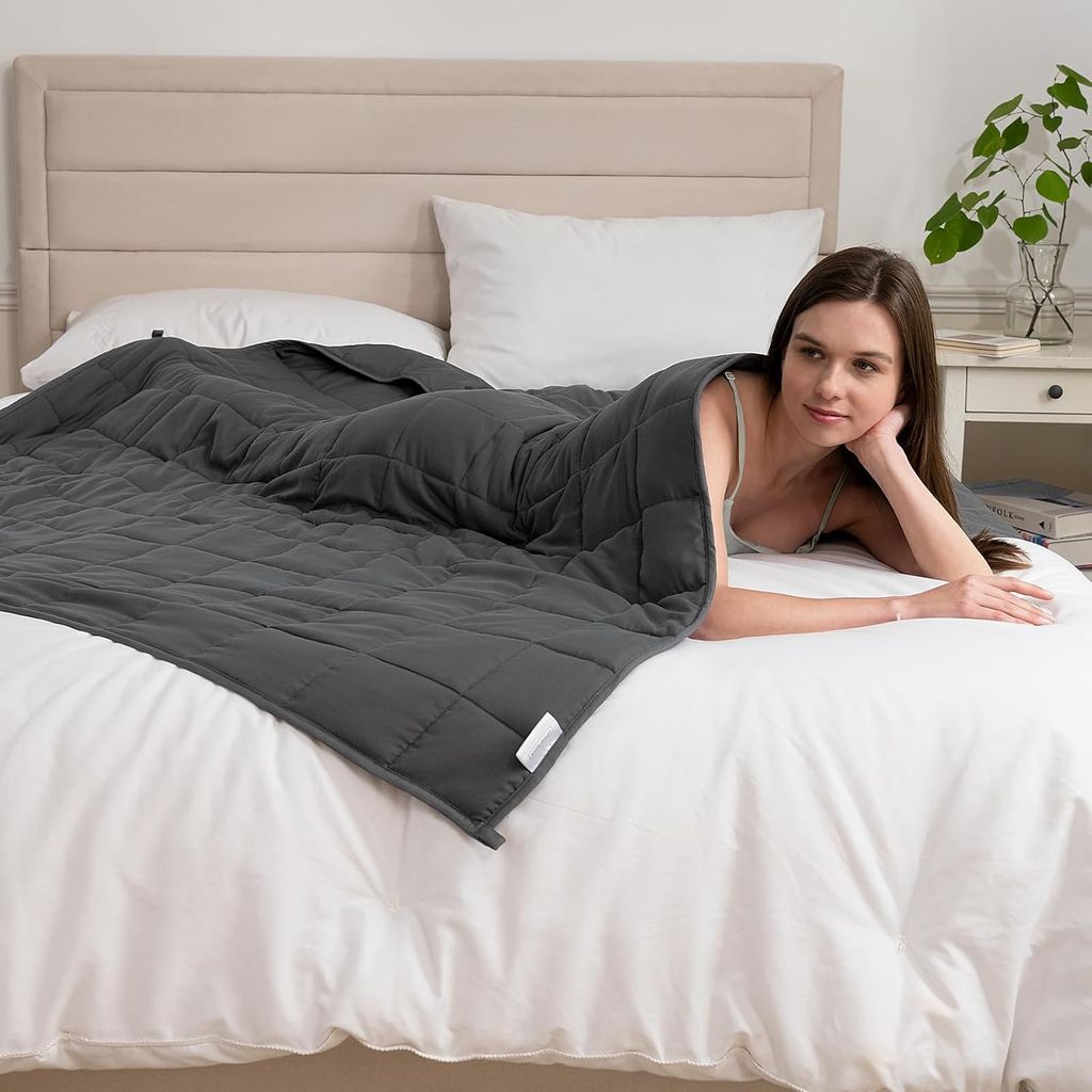 Chăn trọng lực đôi Hushblanket Royal Latex 100% Polyester, chăn đôi cỡ lớn 180x220cm, nặng ~11kg 2 Chăn trọng lực đôi Hushblanket Royal Latex 100% Polyester, chăn đôi cỡ lớn 180x220cm, nặng ~11kg