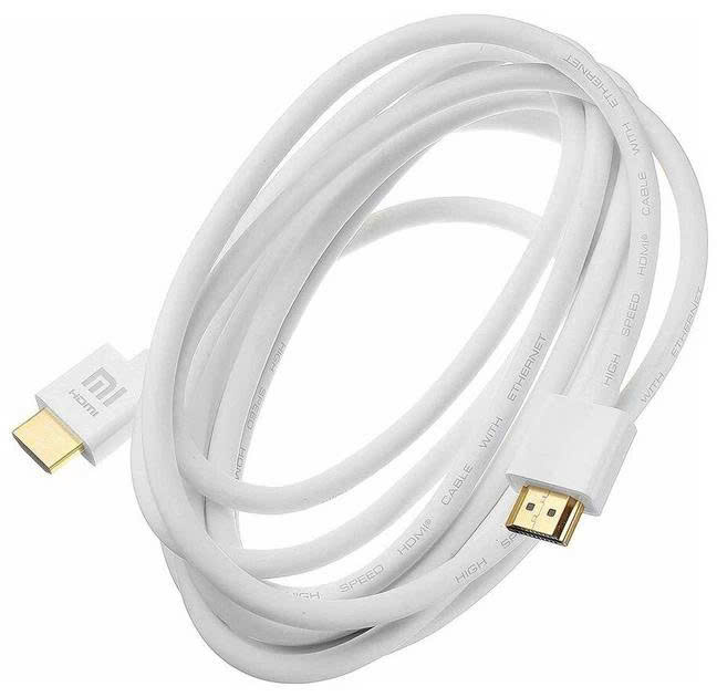 Cáp HDMI Xiaomi Mi 4K dài 3m (XY-H-3) đầu mạ vàng -Trắng 2 Cáp HDMI Xiaomi Mi 4K dài 3m (XY-H-3) đầu mạ vàng -Trắng